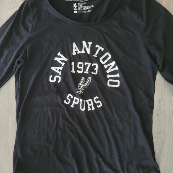 NEW San Antonio Spurs Fanatics Black/Gray T-Shirt NEW Size Large - Picture 2 of 5